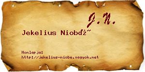 Jekelius Niobé névjegykártya